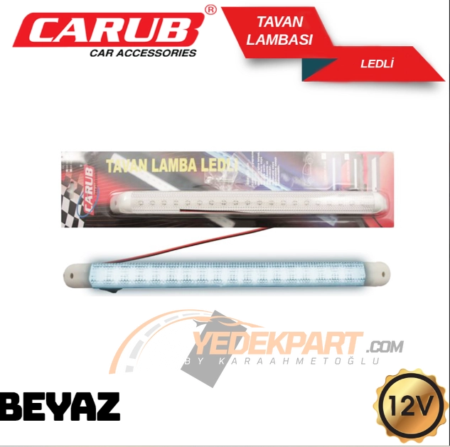 CARUB Tavan Lambası 12V Ledli Beyaz